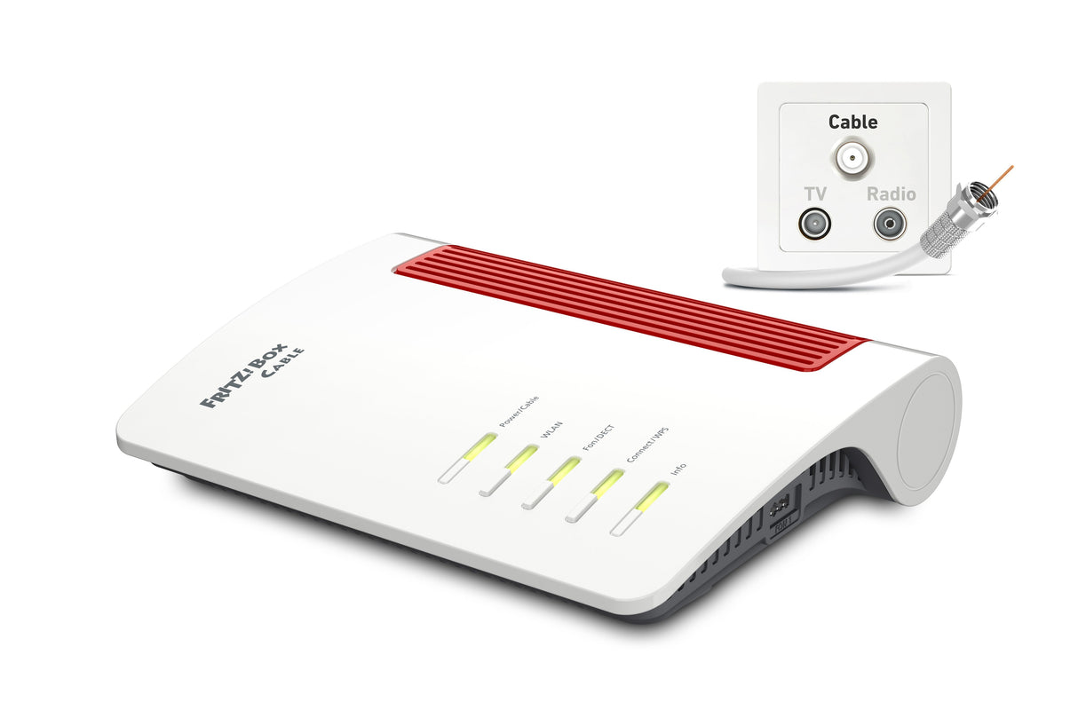 EAN 4023125030475 - Box FRITZ! 6670 router inalámbrico Doble banda (2,4 GHz / 5 GHz) Blanco imagen 1