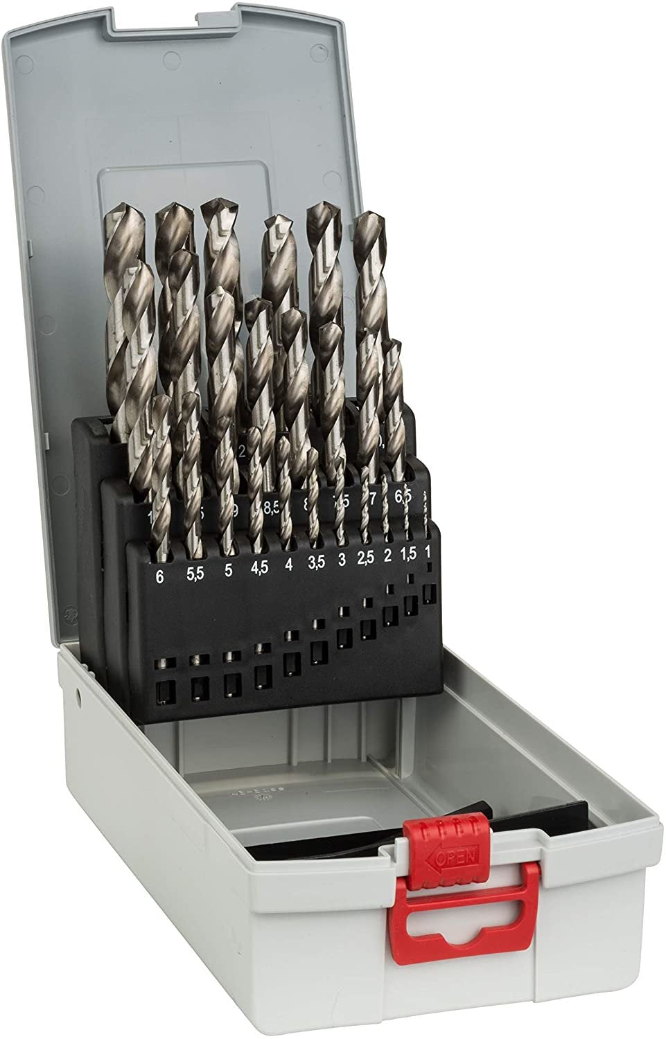 Juego De Brocas Para Metal Bosch Probox Hss-G, Din 338, 135° (25 Piezas) 2608587017