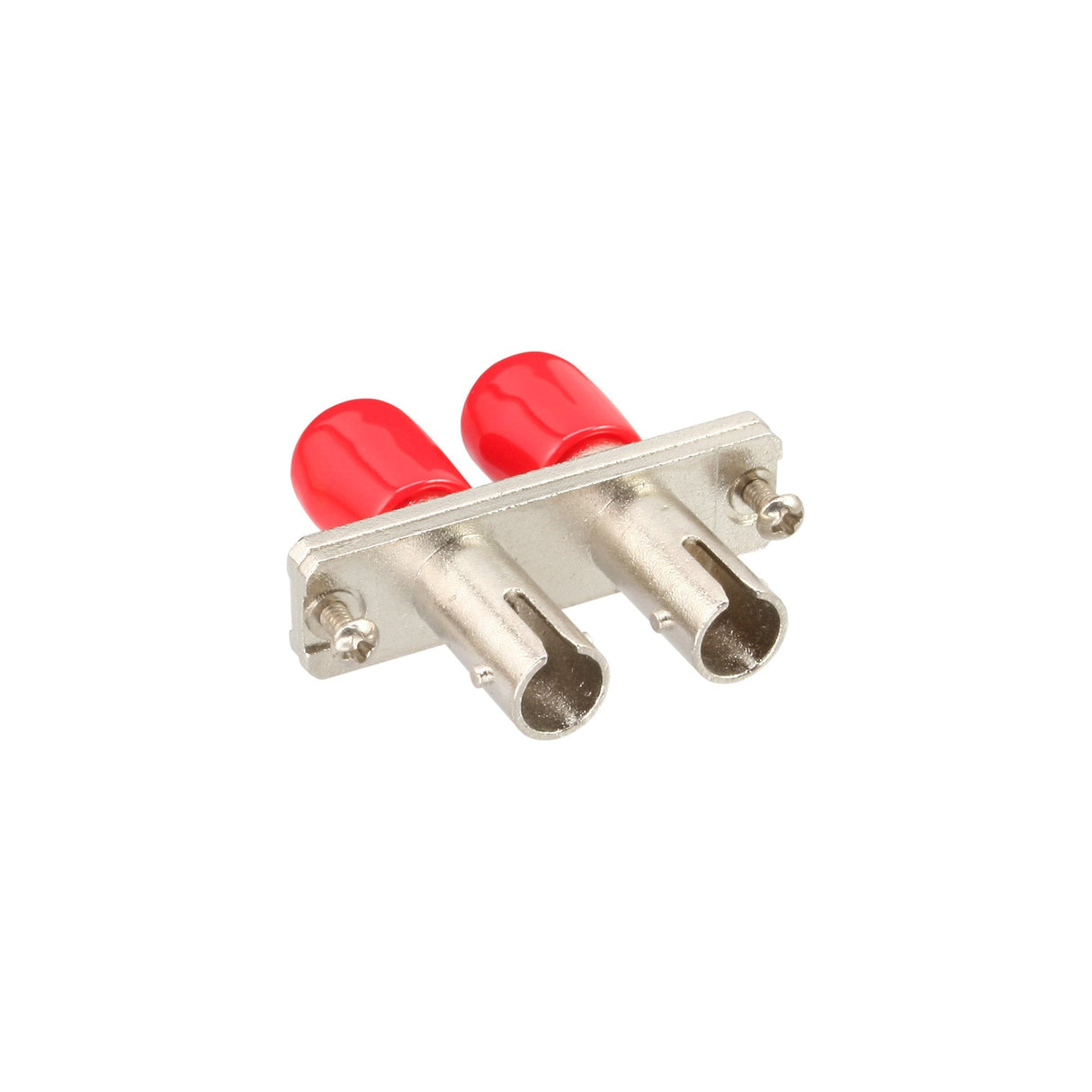 Adaptador De Fibra Óptica Inline Metal Duplex St/St Mm Funda De Cerámica Con Brida