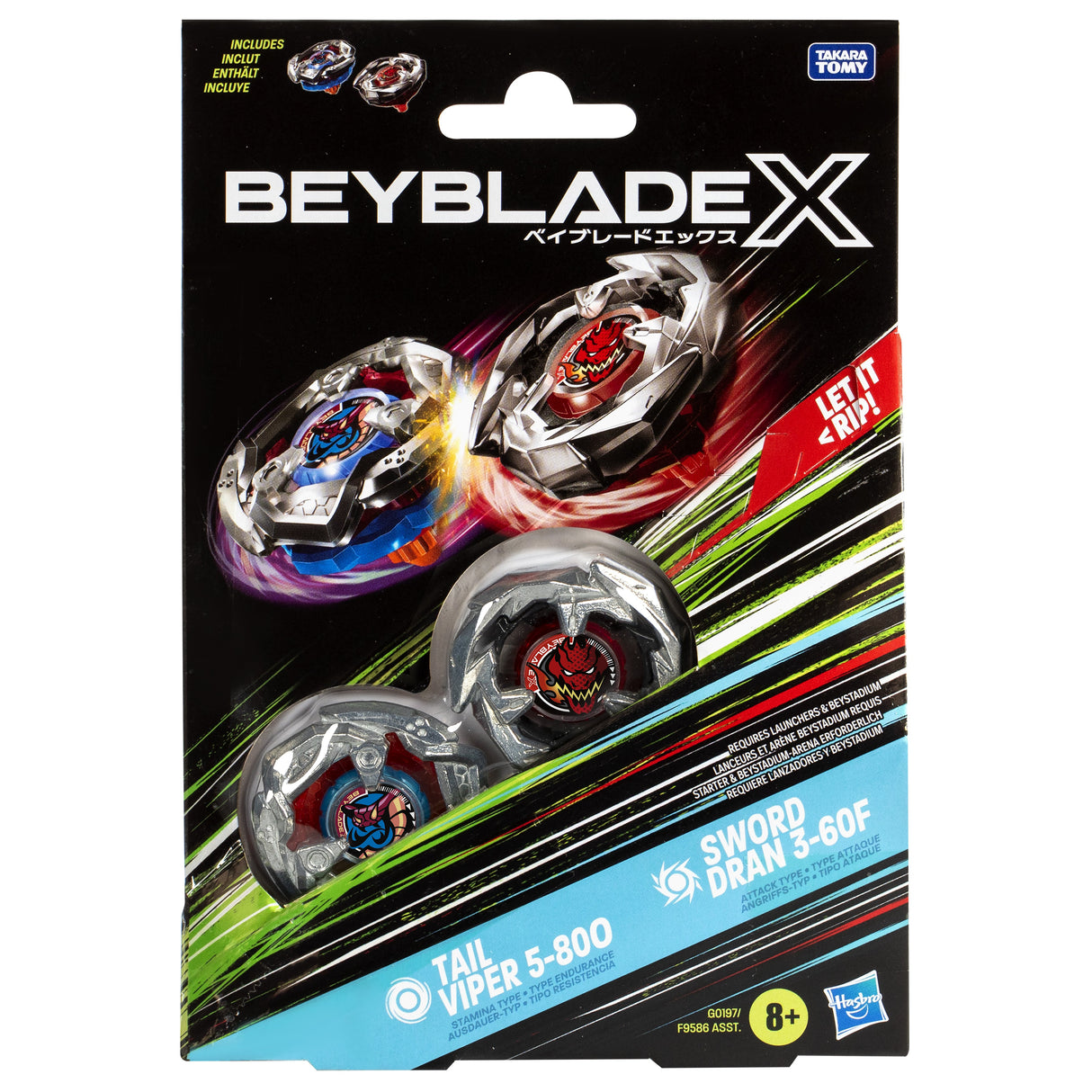 EAN 5010996259295 - Beyblade X Tail Viper 5-80O & Sword Dran 3-60F Batalla de trompos imagen 2
