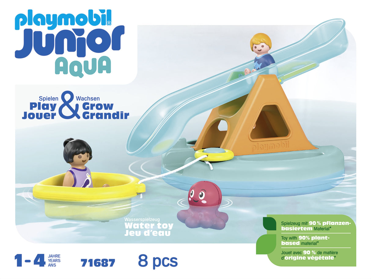 Playmobil Junior Aqua: Isla De Baño Con Tobogán