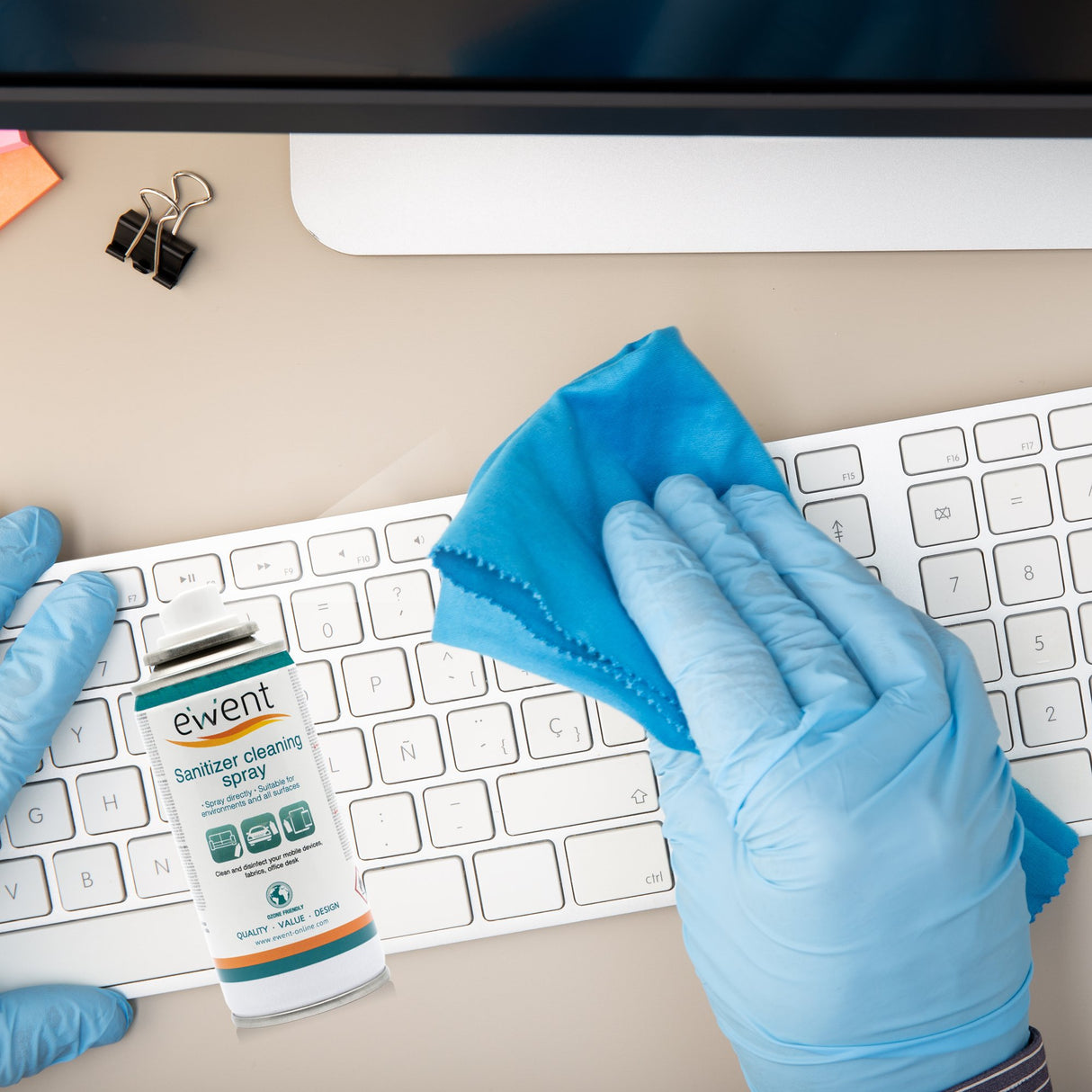 EAN 8054392619151 - Ewent EW5675 kit de limpieza para computadora Universal Espray para limpieza de equipos 100 ml imagen 6