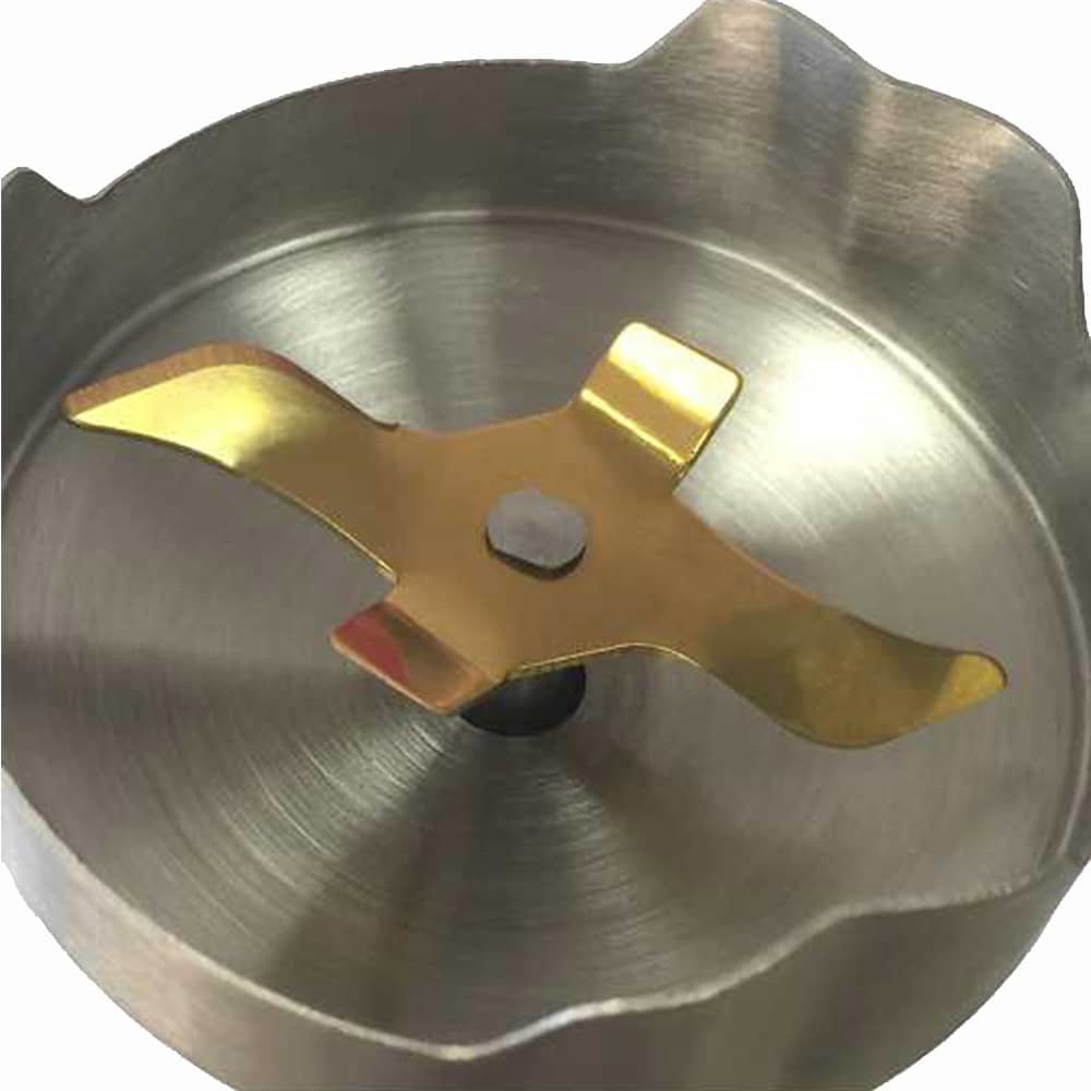 Batidora Haeger Titán 1100w 2 Interruptores Toque Fácil Función Turbo Eje Desmontable Pie Acero Inox Hoja Titanio 5.4cm