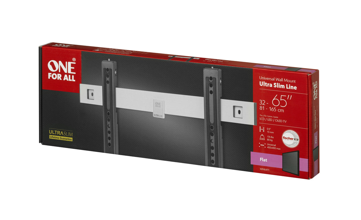 EAN 8716184066276 - One For All WM 6411 soporte para TV 165,1 cm (65") Negro, Plata imagen 2