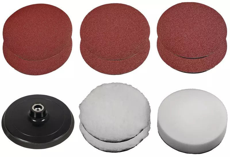 Einhell Disco/Pulido/Juego De Hojas Abrasivas, 150 Mm, Abrasivo/Agente De Pulido 2093245