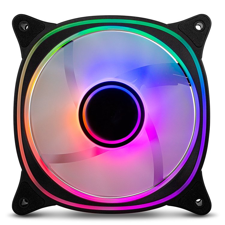 Ventilador Pc Nox Hummer V-Fan Argb Espejo Infinito 120mm