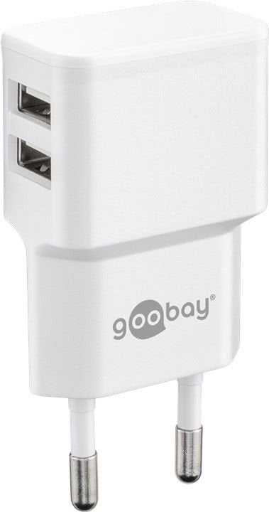 Goobay Cargador Usb Dual 2.4 A 44952