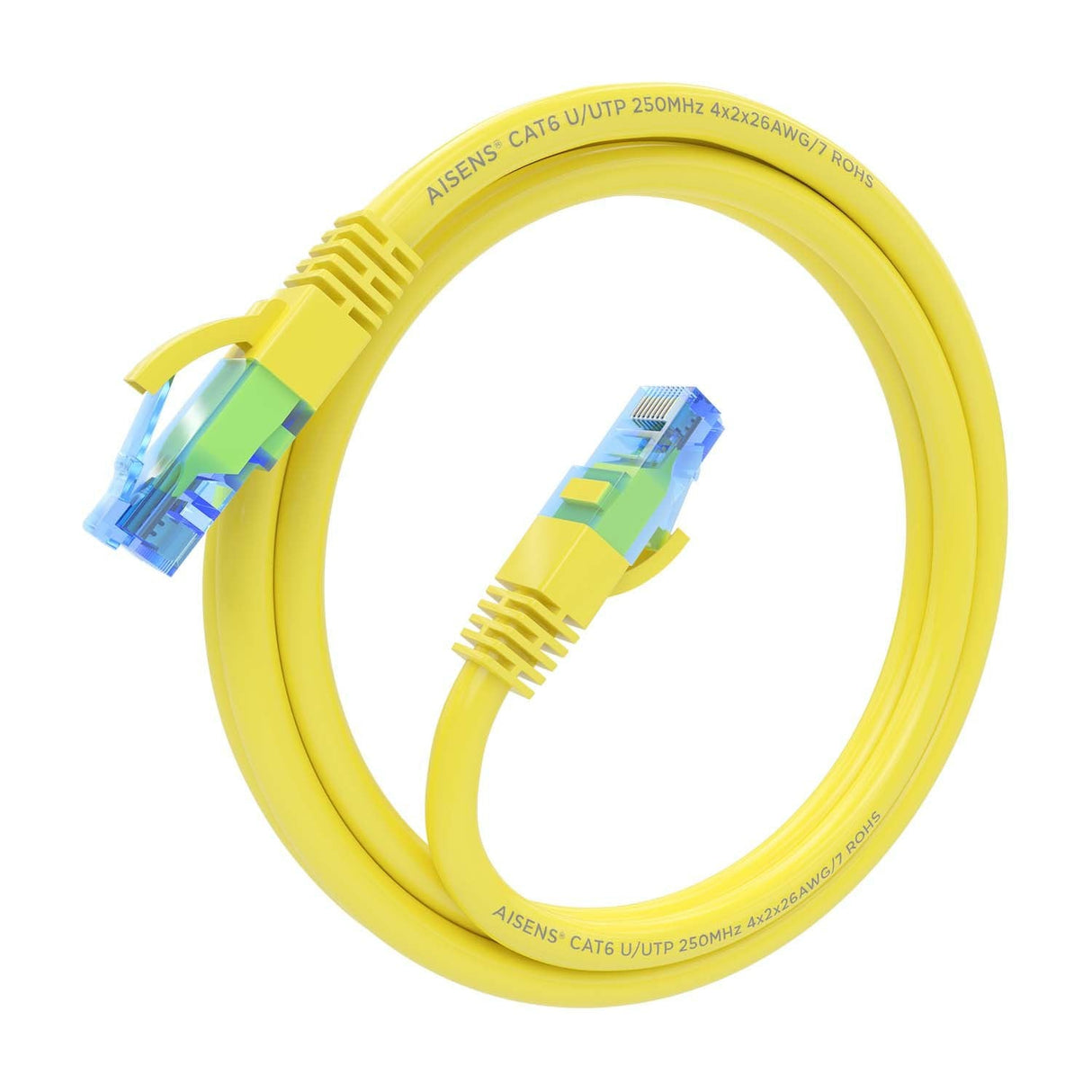 Aisens Cable De Red Rj45 Cat.6 Utp Awg26 Cca - 1m - Amarillo