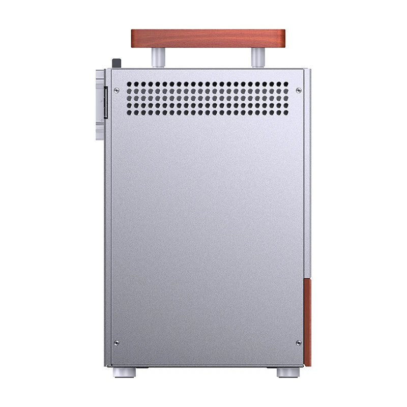 Jonsbo T6 Pc Carcasa, Mini-Tower, Mini-Itx, Tempered Glass, Madera - Plateado