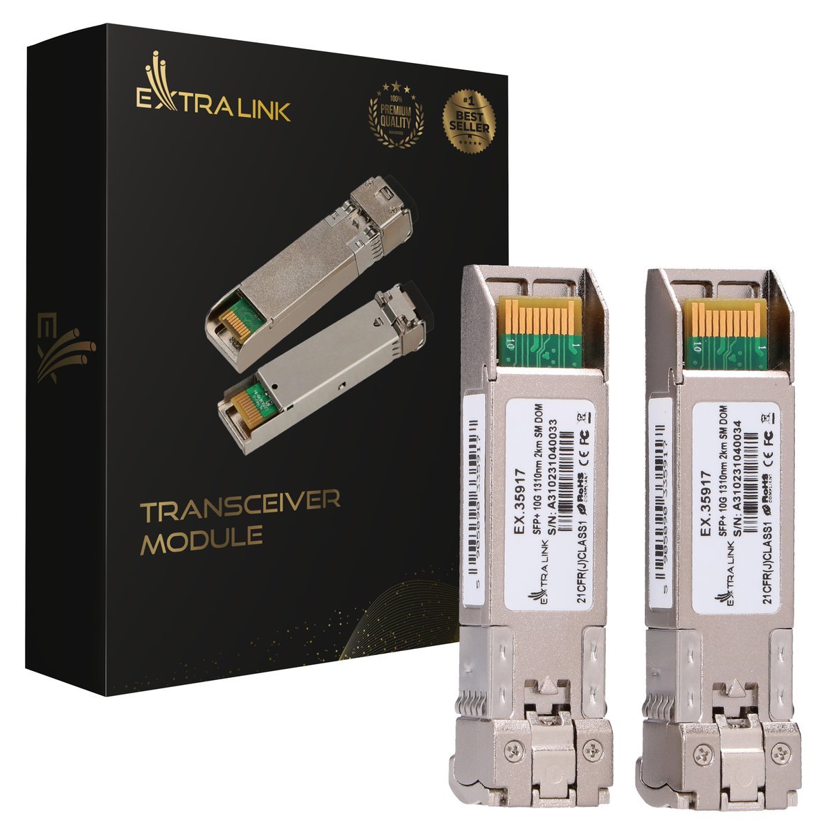 Extralink Sfp+ 10g 1310nm Sm Lc 2km 2-Pack