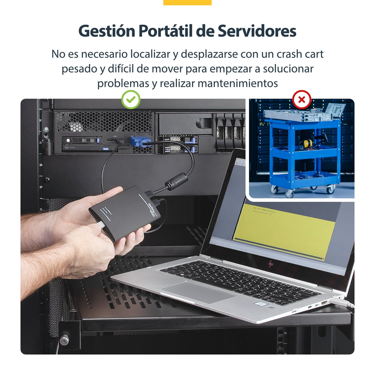 Startech Adaptador Crash Cart Conector Usb Kvm Ord