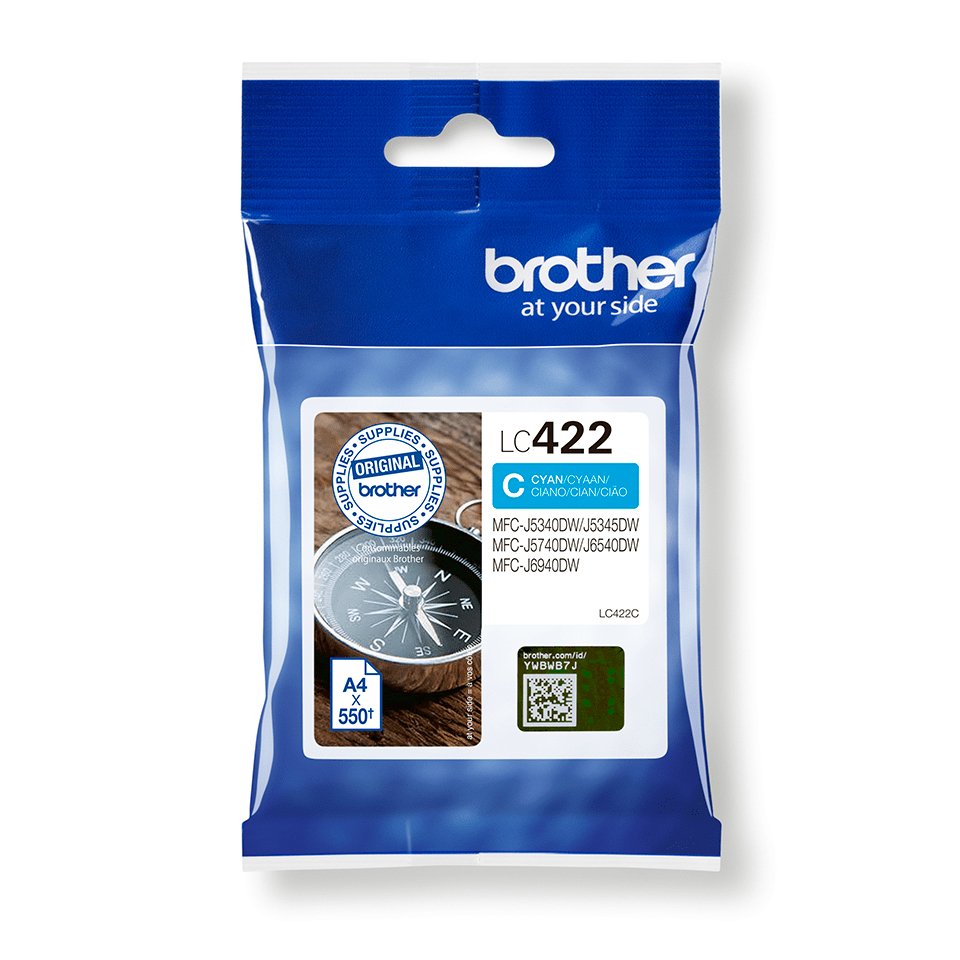 EAN 4977766815550 - Brother LC422C cartucho de tinta 1 pieza(s) Original Cian imagen 1