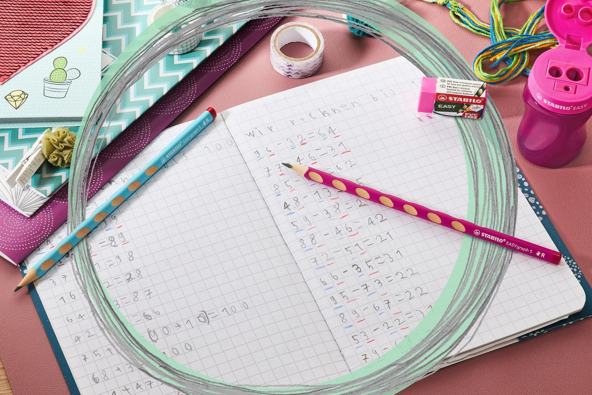 Stabilo Lapiz Easygraph S Diestros 326 Hb Petróleo -12u-