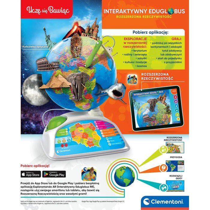 Clementoni Interaktywny Eduglobus 50847