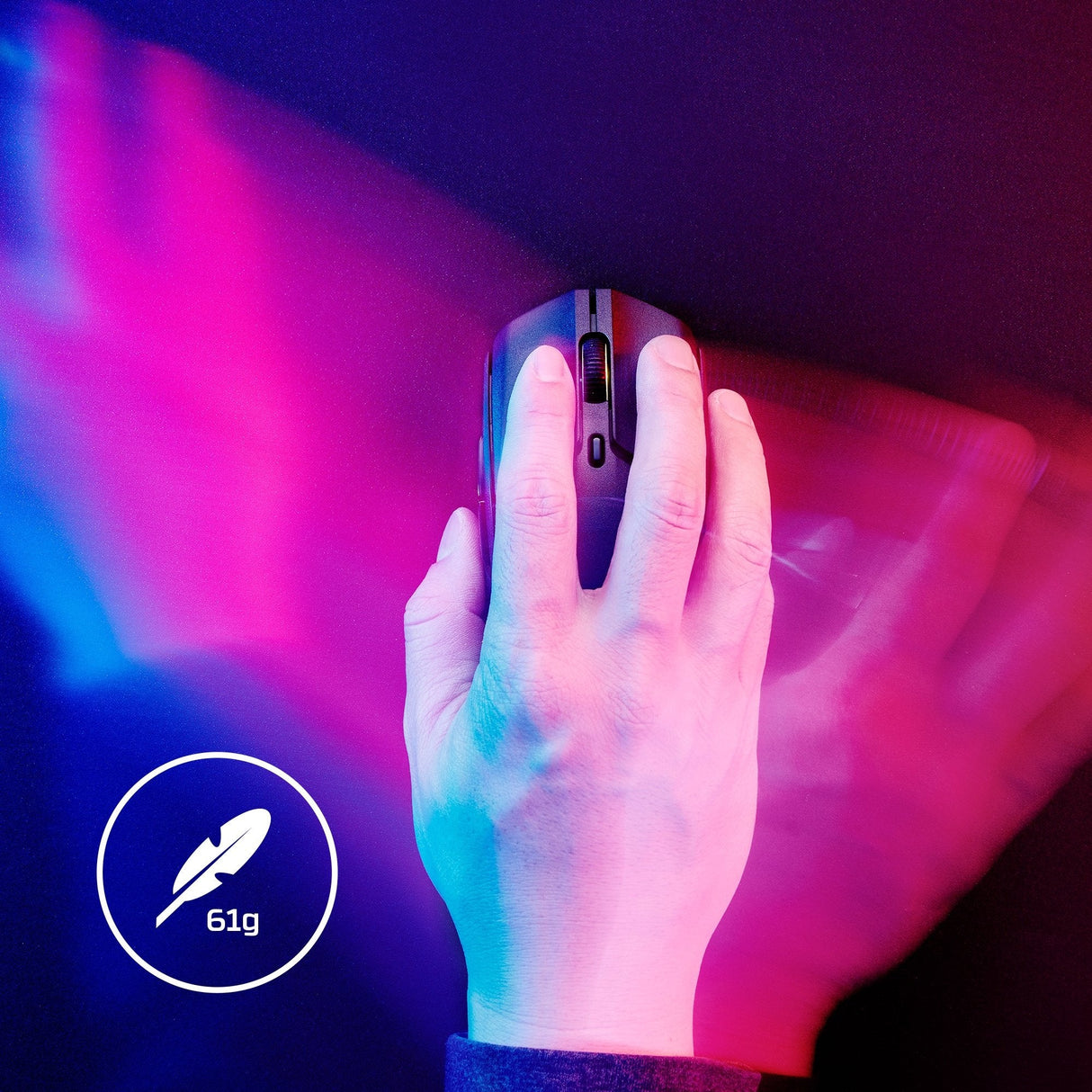 EAN 0196786272547 - HyperX Pulsefire Haste 2 Wireless White Gaming Mouse ratón Juego Ambidextro RF Wireless + Bluetooth 26000 imagen 6