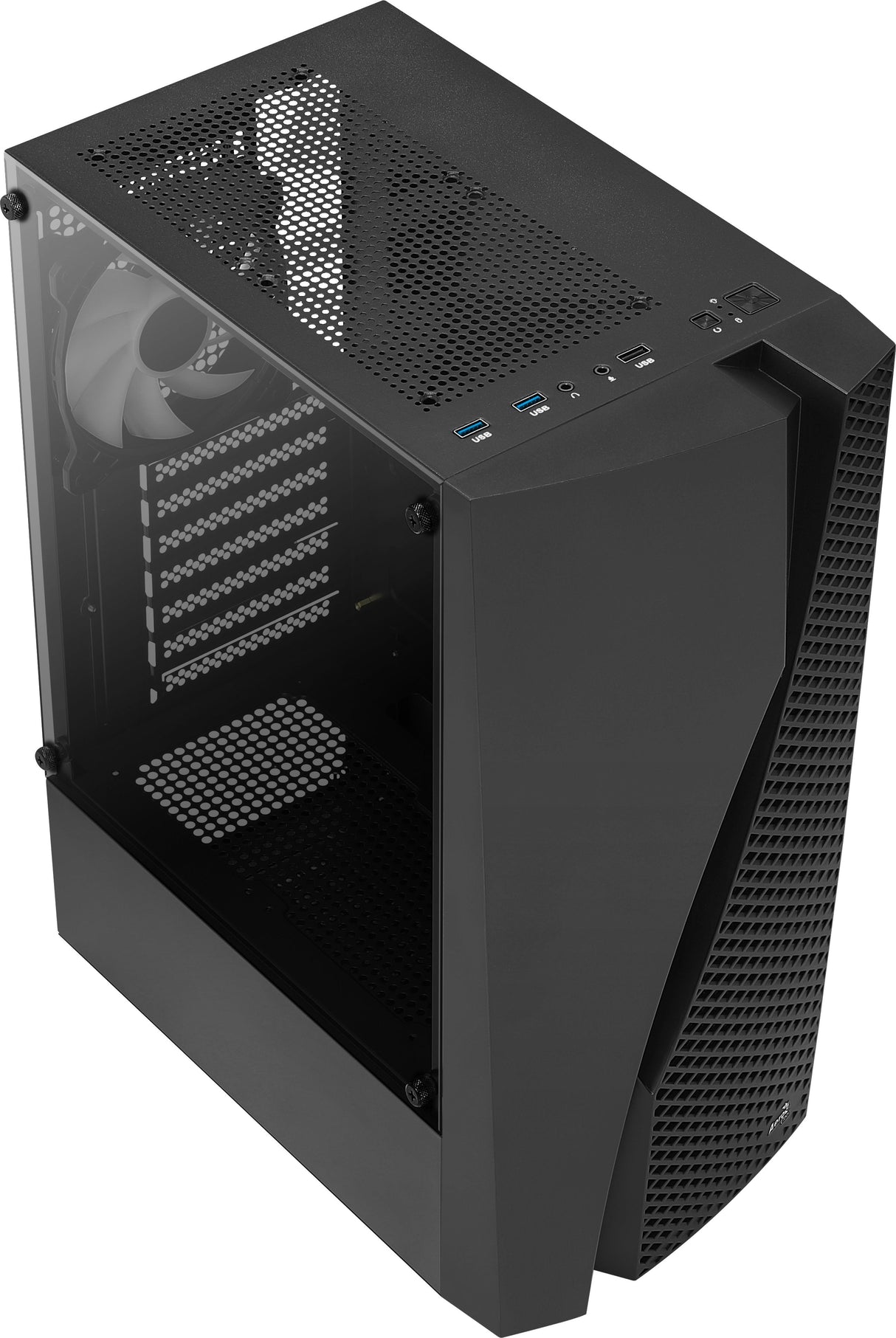 Caja Pc Aerocool Atx Wave V3 Argb Black