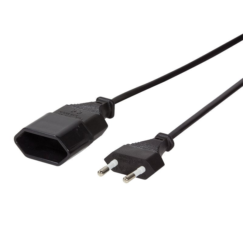 Logilink Cable Alimentacion 2xcee 7/16 1m M/H Alargo Negro Cp122