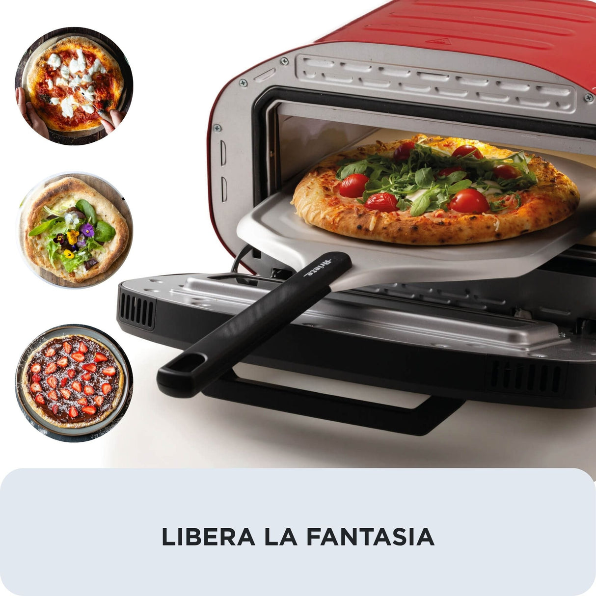 EAN 8003705124325 - Ariete 3901/00 fabricante de pizza y hornos 1 Pizza(s) 2200 W Rojo imagen 4