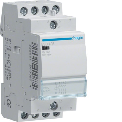Hager Installationsschtz 25a Esc425 ** 4schlieer 230v