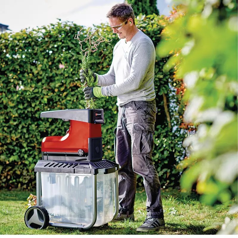 Trituradora Eléctrica Silenciosa Einhell Gc-Rs 60 Cb Rojo/Negro, 2.300 Vatios 3430635