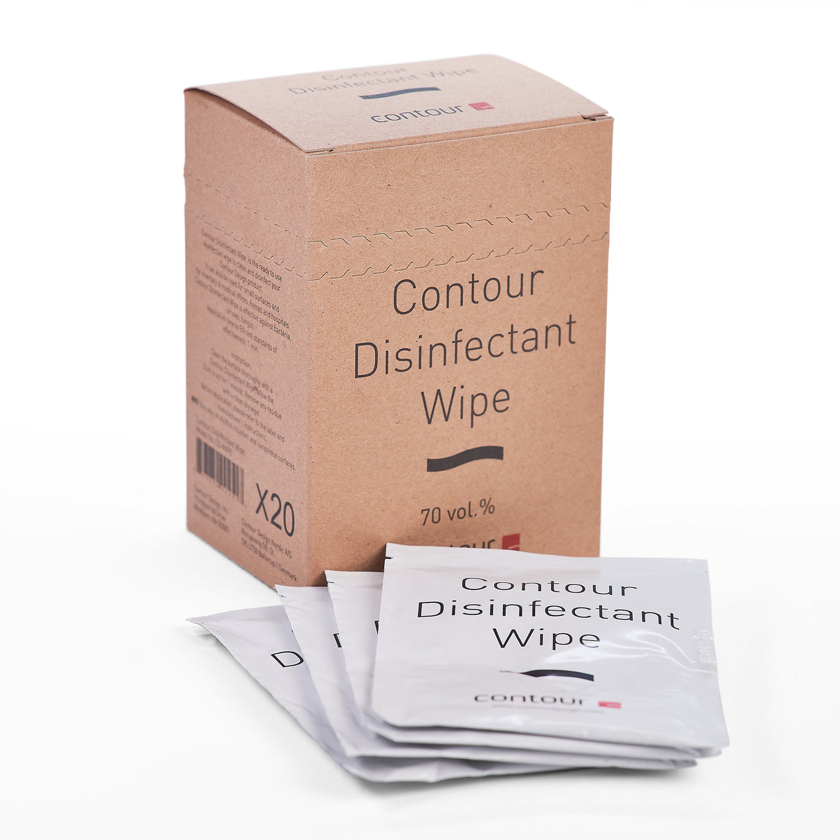 EAN 0743870004517 - Contour Design Contour Disinfectant Wipe 20 pieza(s) imagen 2