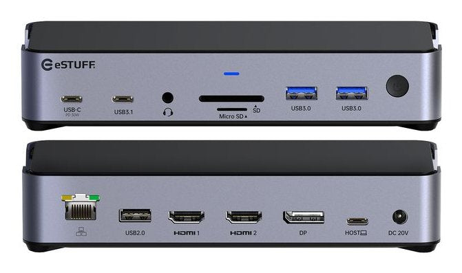 EAN 5715063636480 - eSTUFF GLB232006 base para portátil y replicador de puertos Alámbrico USB 3.2 Gen 1 (3.1 Gen 1) Type-C Al imagen 2