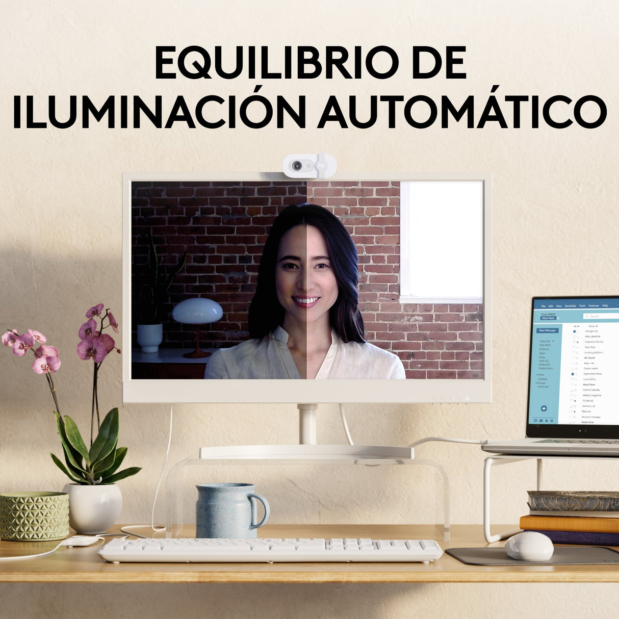 EAN 5099206113275 - Logitech 960-001617 cámara web 2 MP 1920 x 1080 Pixeles USB Blanco imagen 8