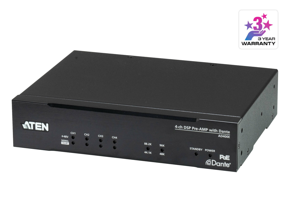4-Ch Mic/Line With Dsp And Dante Ad400e-At