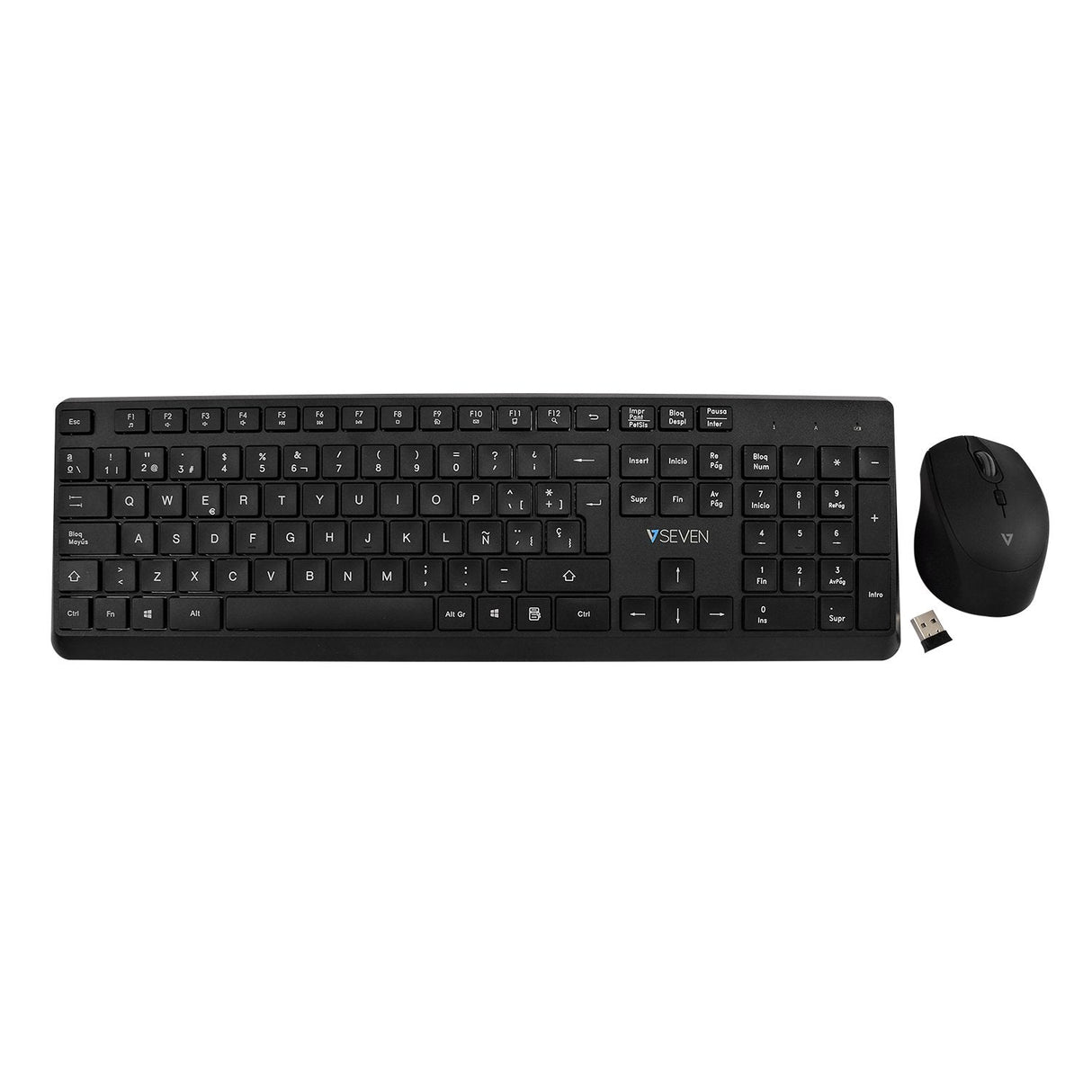 Teclado Español  Inalámbrico Pro Mouse Es Wrls Qwerty Es Lasered Keycap