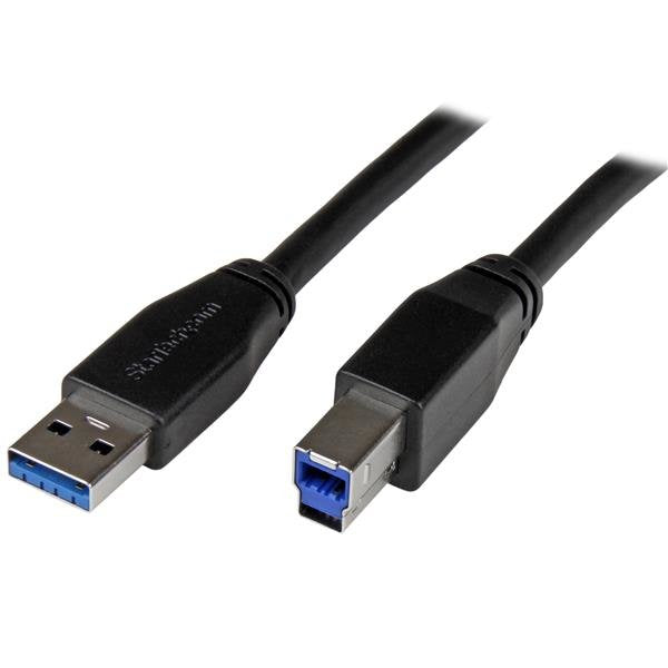 EAN 0065030861342 - StarTech.com USB3SAB5M cable USB USB 3.2 Gen 1 (3.1 Gen 1) 5 m USB A USB B 5 Gbit/s Negro imagen 1