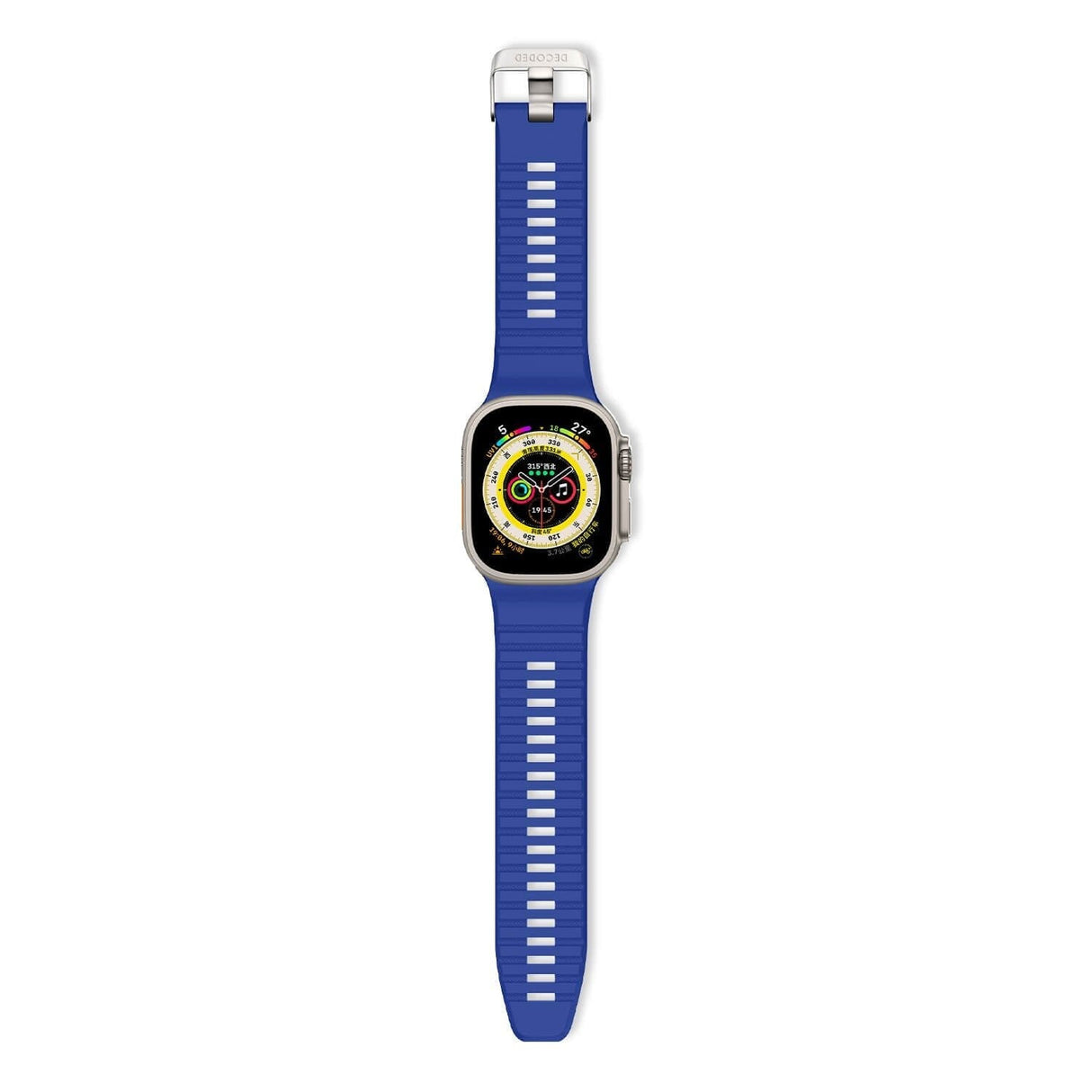 Decoded Silicone Ultra Traction Strap 42/44/45/49mm Galc Blue