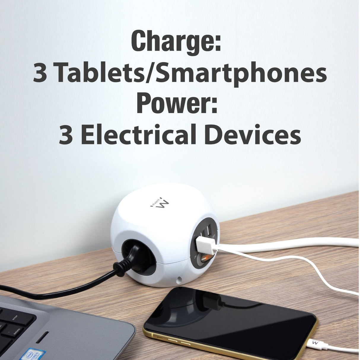 EAN 8054392615788 - Ewent EW3939 base múltiple 1,5 m 3 salidas AC Interior Blanco imagen 4