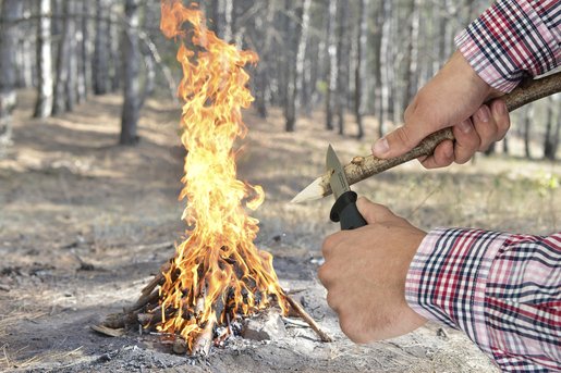 Cuchillo De Exterior Con Estuche 4085000 Wolfcraft