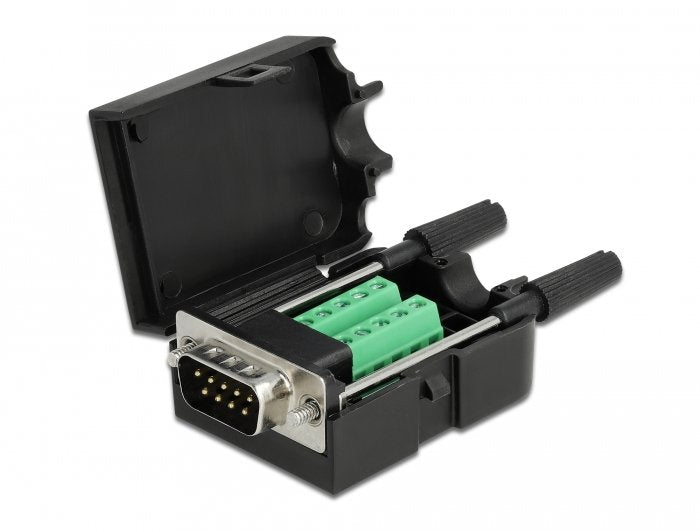 Delock Adaptador Sub-D 9 Pin Macho A Terminalblock 10 Pin