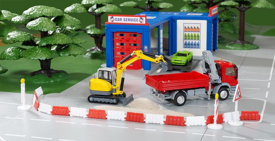 Siku 3559, Automóvil De Construcción Amarillo/Gris