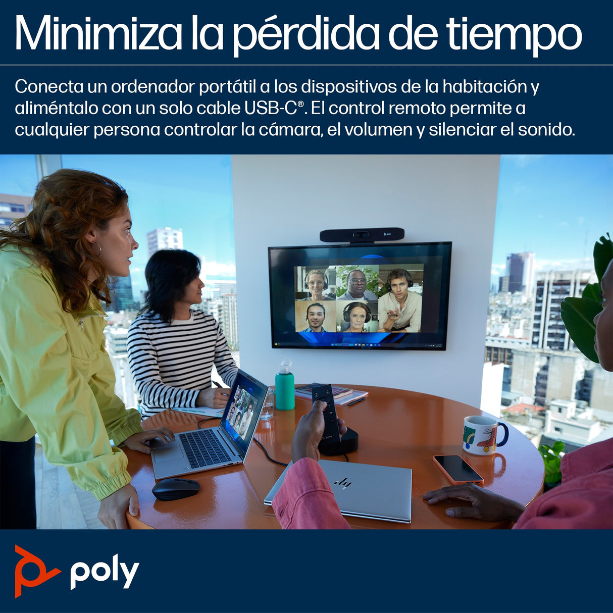 EAN 5715063710623 - HP Poly Studio R30 USB Video Bar Gris 3840 x 2160 Pixeles imagen 6