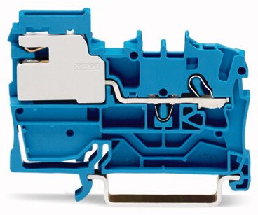 Wago 2002-7114 1-Leiter-N-Trennklemme, 2,5 Mm,Push-In Cage Clamp ,Blau