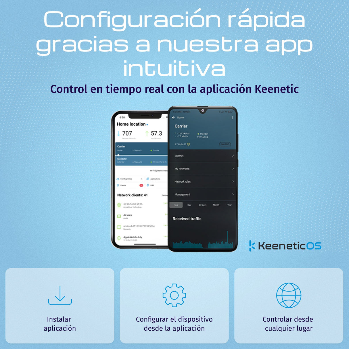 EAN 4897082921356 - Keenetic Hopper DSL (KN-3610) router inalámbrico Gigabit Ethernet Doble banda (2,4 GHz / 5 GHz) Gris, Bla imagen 8