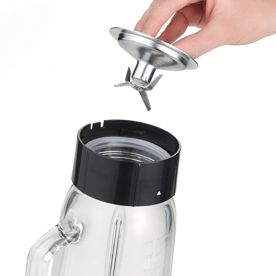 Licuadora Severin Sm 3734, 1 L Batidora De Vaso Negro, Acero Inoxidable 500 W