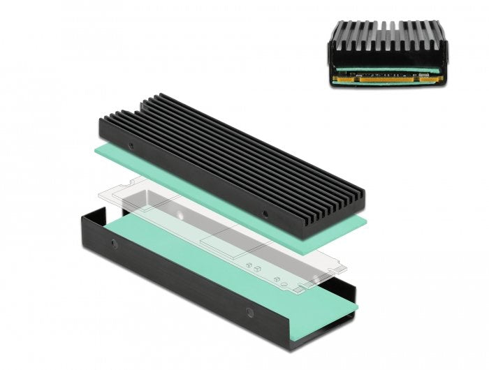 Delock Disipador De Calor Para M.2 Ssd 2280 Negro