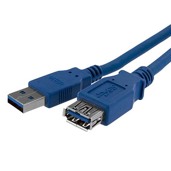 Startech.Com Cable De 1m De Extensión Alargador Pasivo Usb 3.0 Superspeed Macho A Hembra Usb A Extensor Azul Cable Alargador Usb Usb Tipo A (M) A Usb Tipo A (H) Usb 3.0 1 M Negro Para P/N: 2sd4fcru3 Cfastrwu3 Hb30a4aib Hb30c4aib Hb31