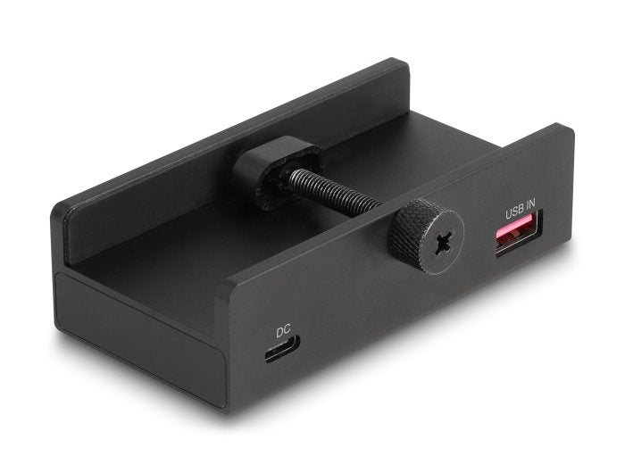 Delock Externer Usb 5 Gbps 4 Port Hub 3 X Usb Typ-A Und 1 X Usb Type-C? Mit Feststellschraube (Negro) 64284