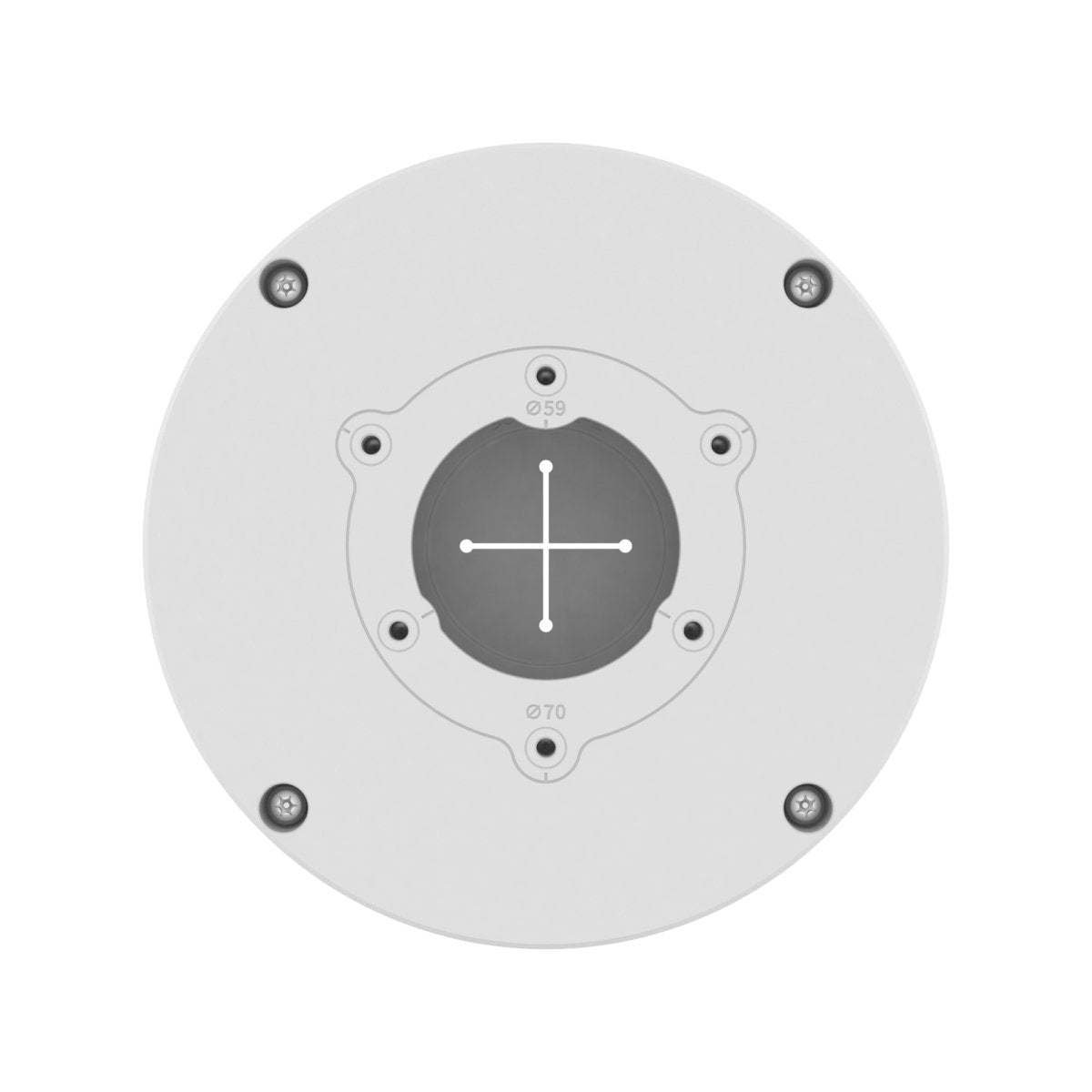 Back Box, Almunum, White, Weight 390g