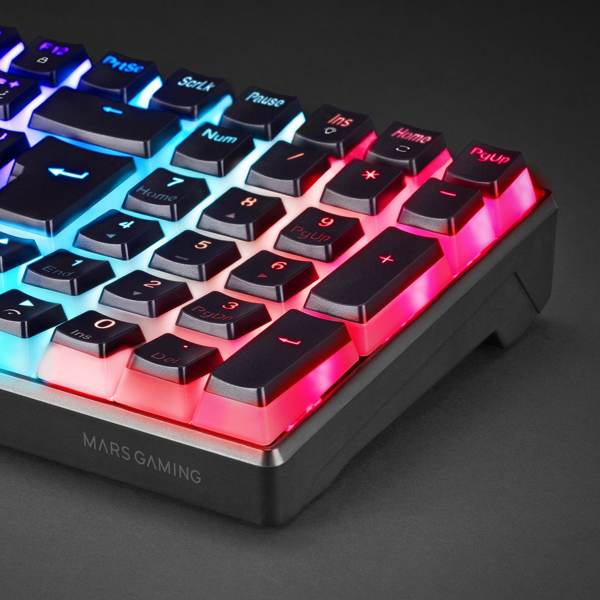 Mars Gaming Mkultra Teclado Gaming Premium - Compacto 96% - Teclas Pbt Pudding - Iluminacion Full Rgb Chroma - Switches
