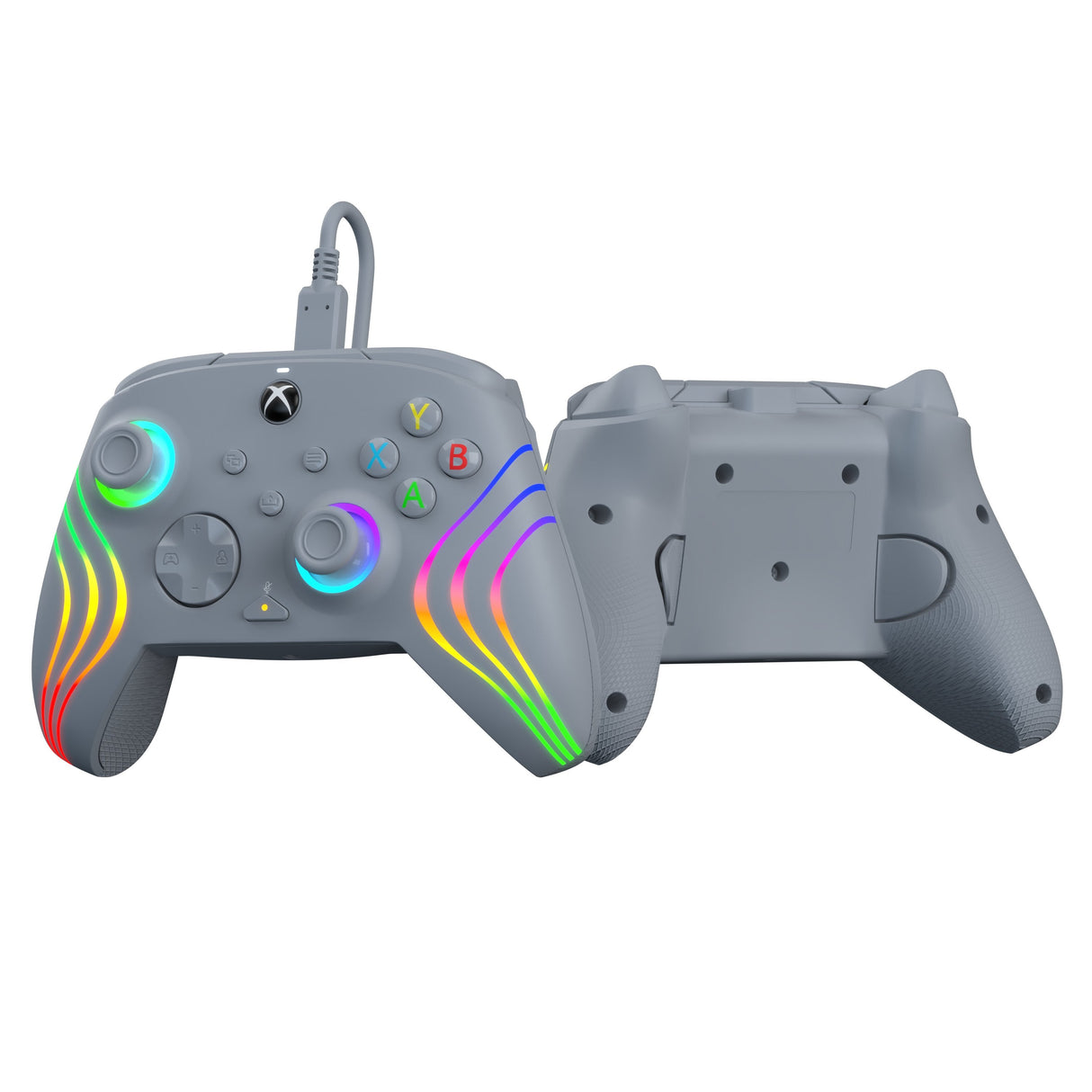 Mando Pdp Afterglow Wave Alámbrico, Gamepad (Gris, Para Xbox Y Pc)