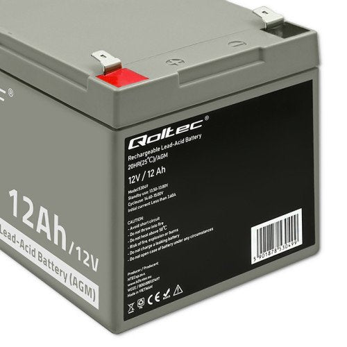EAN 5901878530499 - Qoltec 53049 batería para sistema ups VRLA AGM 12 V 12 Ah imagen 4