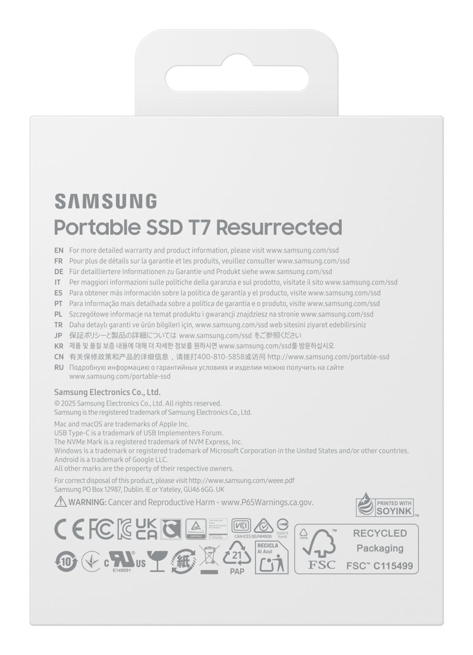 Samsung Mu-Pd1t0g/Ww Unidad Externa De Estado Sólido 1 Tb Usb Tipo C 3.2 Gen 2 (3.1 Gen 2) Plata