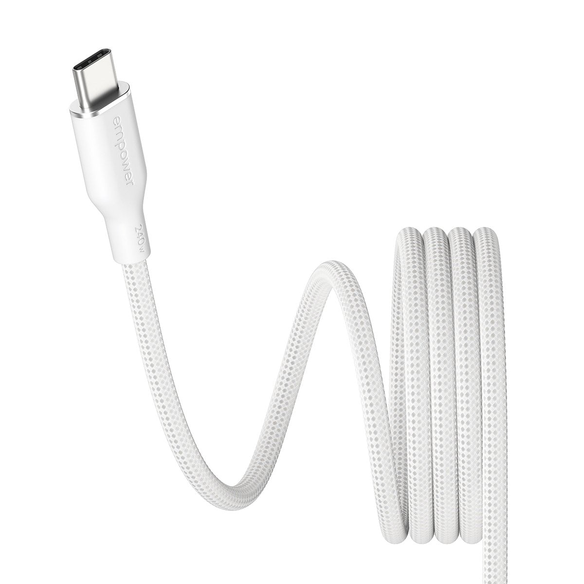 EAN 5715685027703 - PanzerGlass empower™ by ® Magnetic 240W USB-C to USB-C Cable | USB 2.0 | 1.5M | Silver White cable USB Bl imagen 6