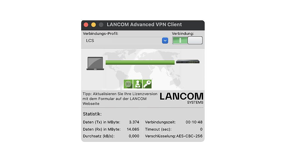 Lancom Upgrade-Lizenz Advanced Vpn Client 10 Benutzer (Mac)