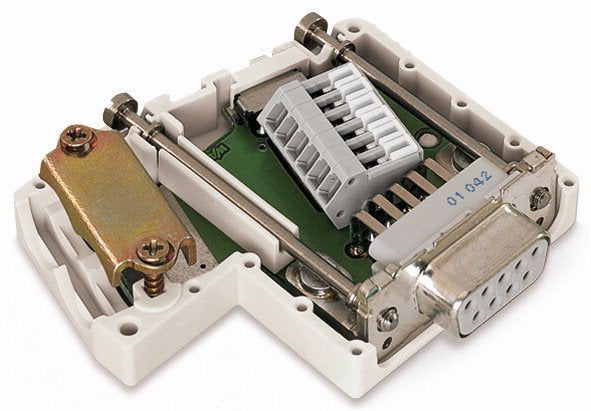 Wago 750-963 Canopen-Feldbusstecker Mitd-Sub-Conector Hembra 9-Polos Gris Claro